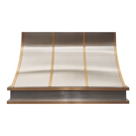 USA Modern Curved Stainless Steel Vent Hood with Straps URHS-05
