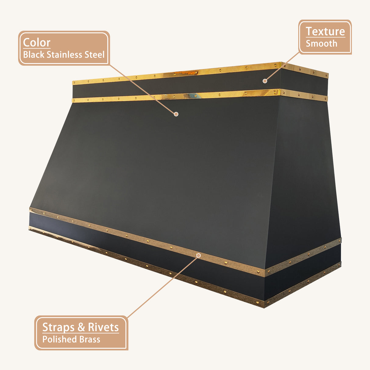 USA Florida Custom Stainless Steel Kitchen Range Hood URHS-39