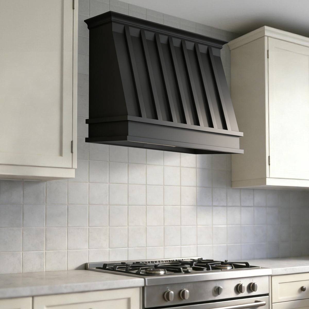 USA Black Stainless Steel Kitchen Hood with Artisan Shaped URHS-159 ...