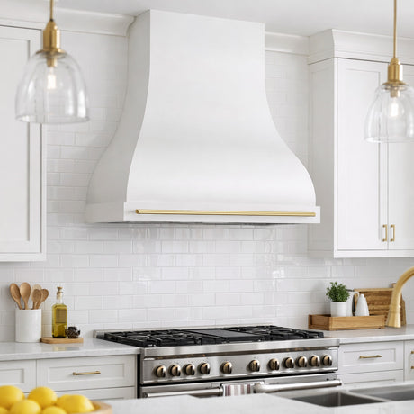 USA New York White Custom Stainless Steel Vent Hood URHS-180