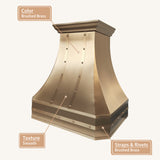 USA California Luxury Custom Brass Exhaust Hood URHB-135