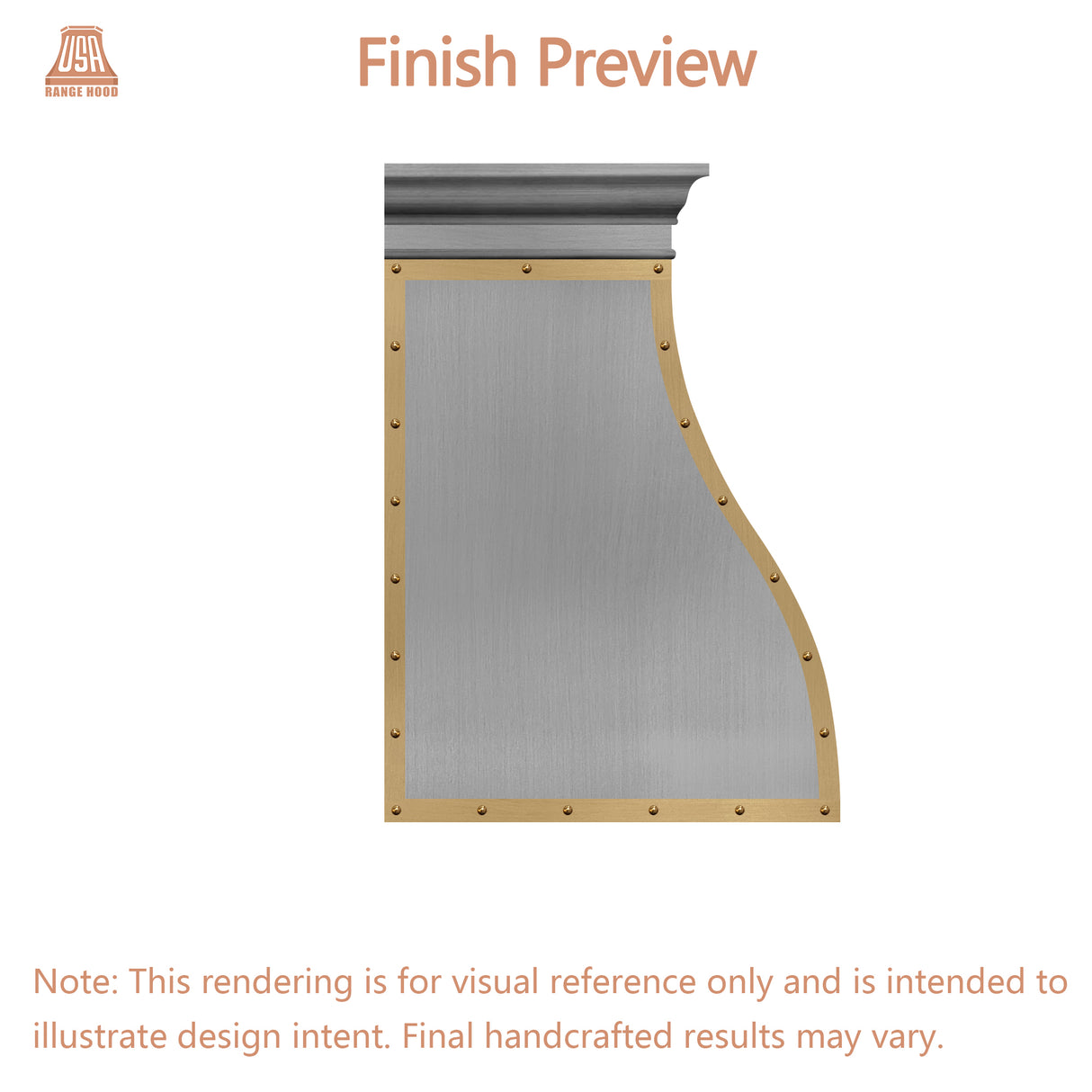 USA Custom Kitchen Hood-URHS-38- Custom Link for Erin