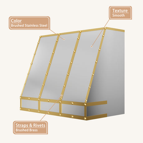 USA Handcrafted Stainless Steel Custom Range Hood URHS-16