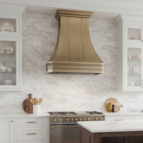 USA California Luxury Custom Brass Exhaust Hood URHB-135