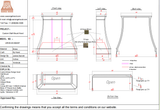 USA Custom Range Hood-URHB-45-Custom Link for Amanda Williams