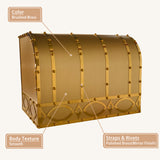 USA Luxury Brass Exhaust Hood with Artisan Apron URHB-172