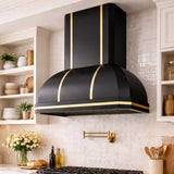 USA Custom Black Stainless Steel Range Hood URHS-114