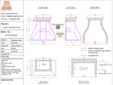 USA Custom Kitchen Hood-URHS-38- Custom Link for Erin
