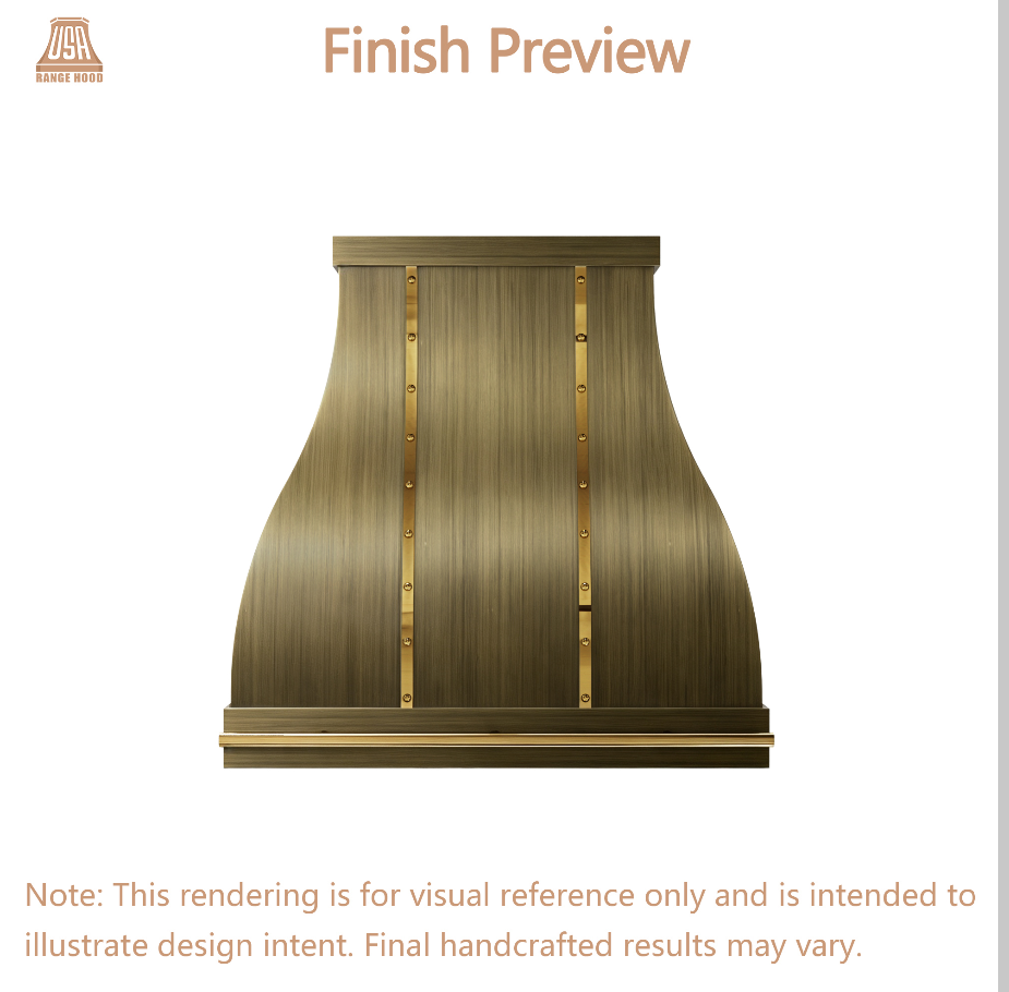 USA Custom Range Hood-URHB-80-Custom Link for Justine