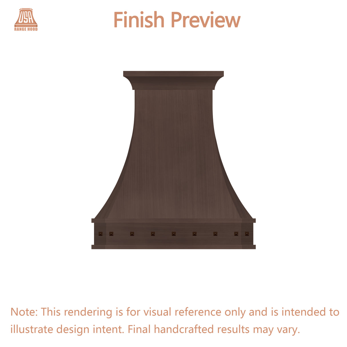 USA Custom Range Hood-URHC-92-Custom Link for Jennifer & Dean