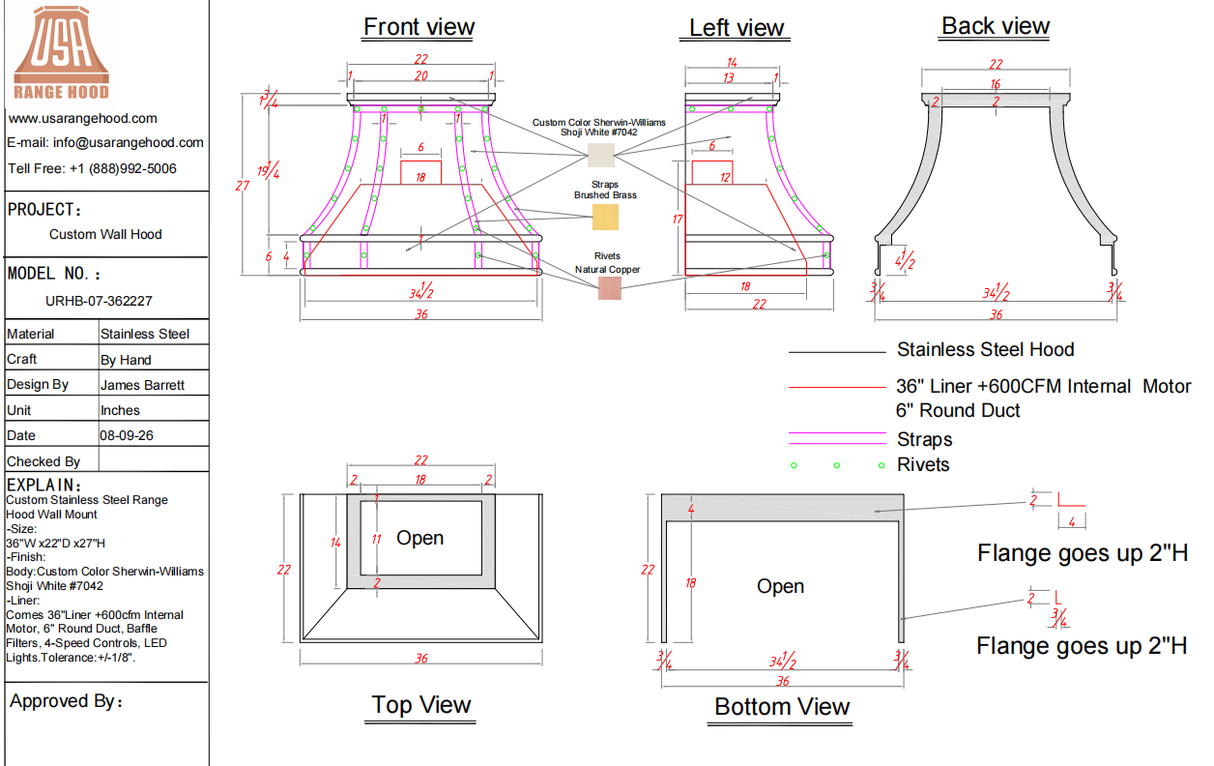 USA Range Hood-07-Custom Link for Cynthia