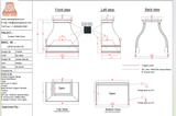 USA Custom Range Hood-URHB-40 - Custom Link for Jennifer 