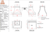 USA Custom Kitchen Hood-URHS-107-Custom Link for Andreas Balalis