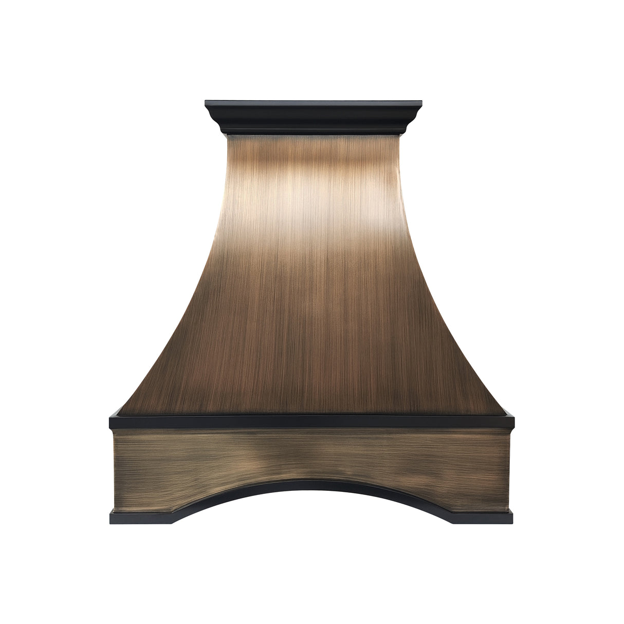 USA Minimal Brass Exhaust Hood with Arch Apron URHB-130