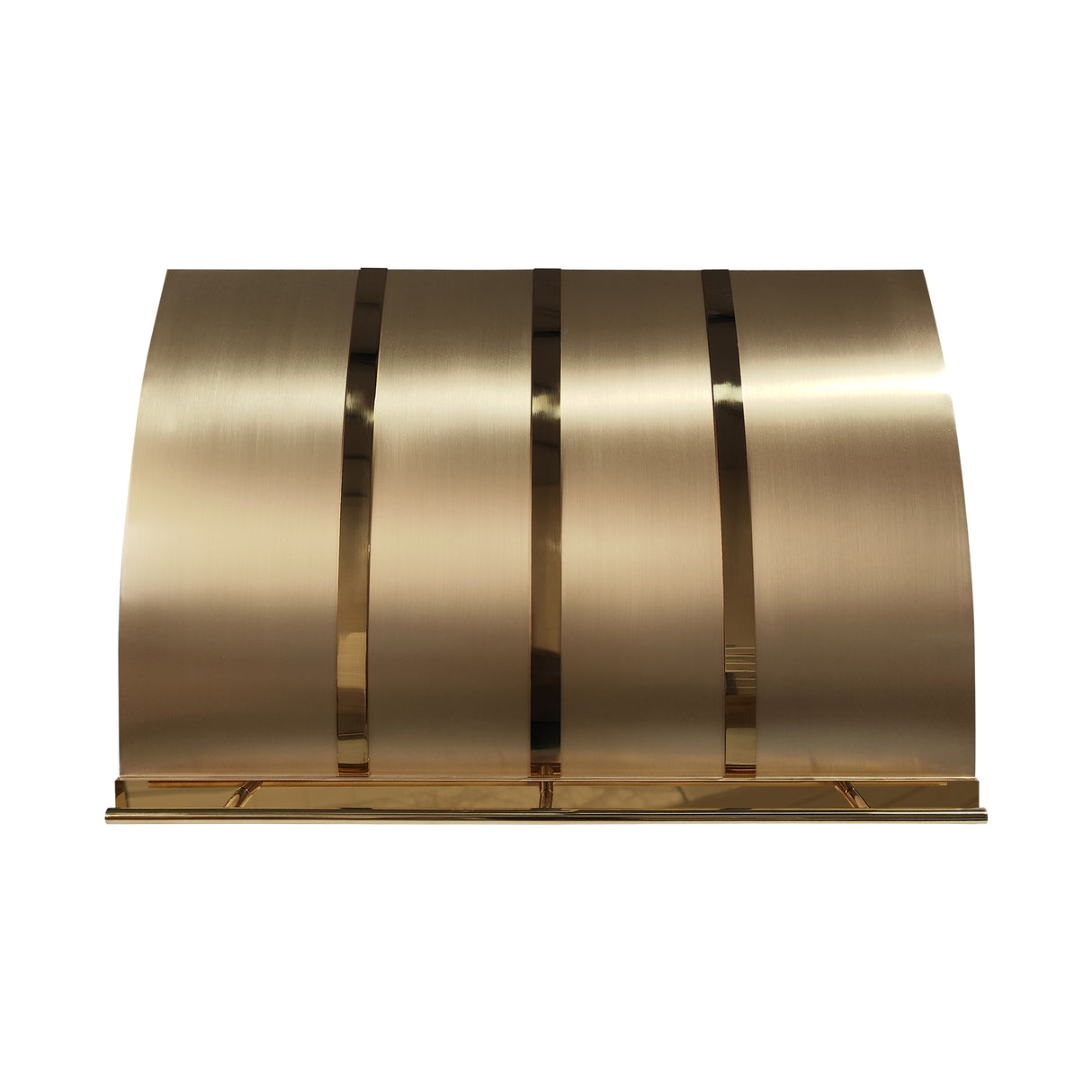 USA Designer Custom Brass Vent Hood with Pot Rack URHB-127