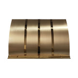 USA Designer Custom Brass Vent Hood with Pot Rack URHB-127