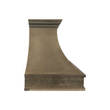 USA Custom Brass Range Hood with Artisan Curved Shaped URHB-77