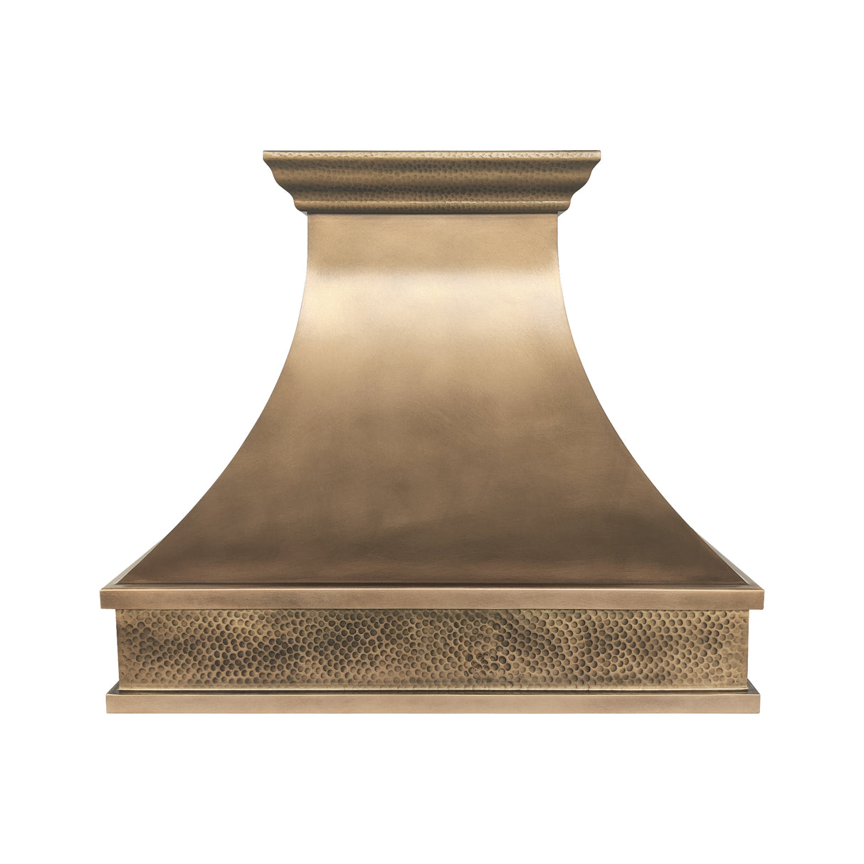 USA Custom Brass Range Hood with Artisan Curved Shaped URHB-77
