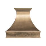 USA Custom Brass Range Hood with Artisan Curved Shaped URHB-77