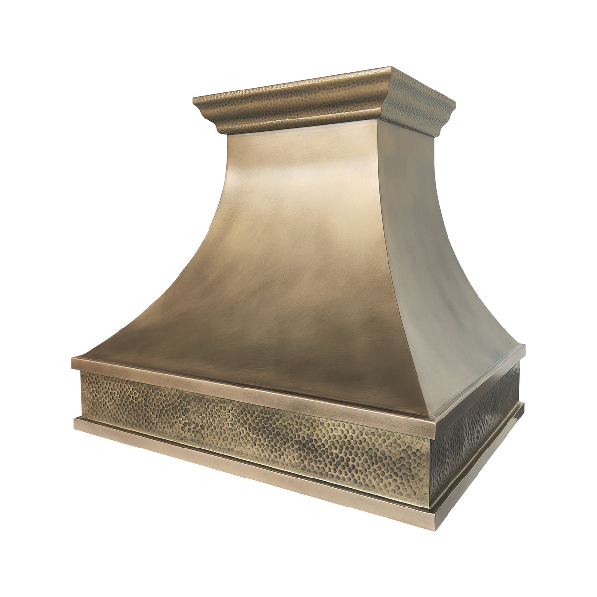 USA Custom Brass Range Hood with Artisan Curved Shaped URHB-77
