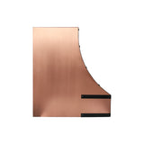 USA Artisan Copper Kitchen Hood with Custom Black Straps URHC-98