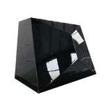 USA Custom Glossy Black Stainless Steel Vent Hood with Artisan Shaped URHS-230