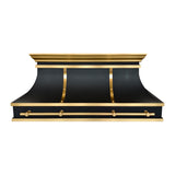 USA Designer Black Custom Stainless Steel Stove Hood URHS-197