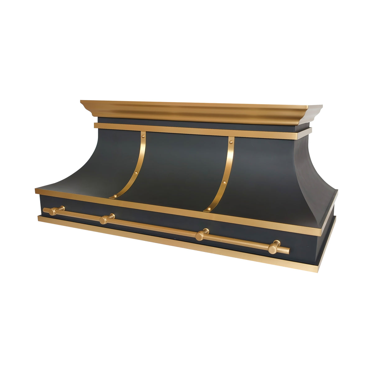 USA Designer Black Custom Stainless Steel Stove Hood URHS-197