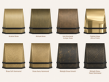 USA Tapered Brass Kitchen Hood with Black Strap URHB-10