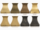 USA California Luxury Brass Range Hood with Decorative Pattern URHB-35