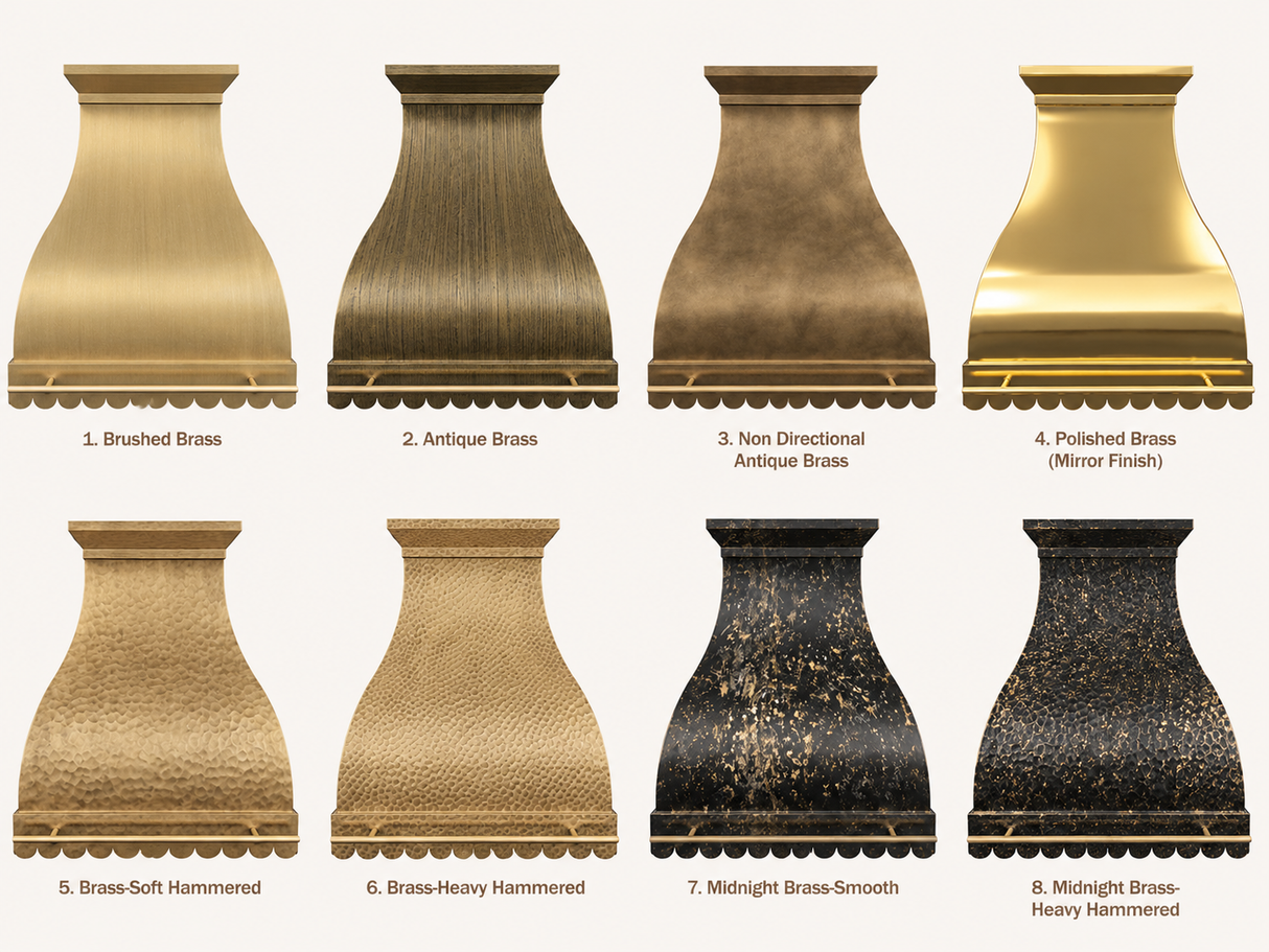 USA New York Luxury Brass Stove Hood URHB-51