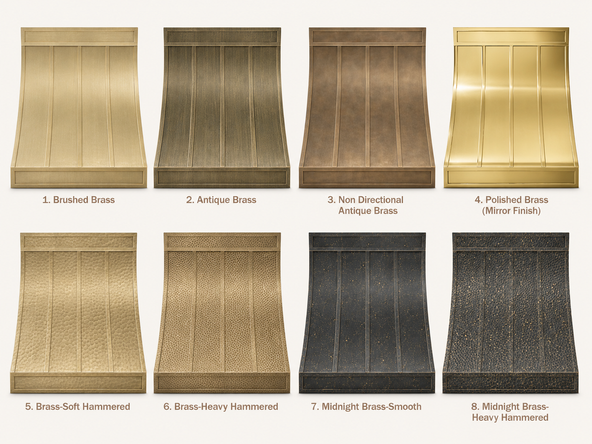 USA New York Modern Custom Brass Range Hood URHB-57