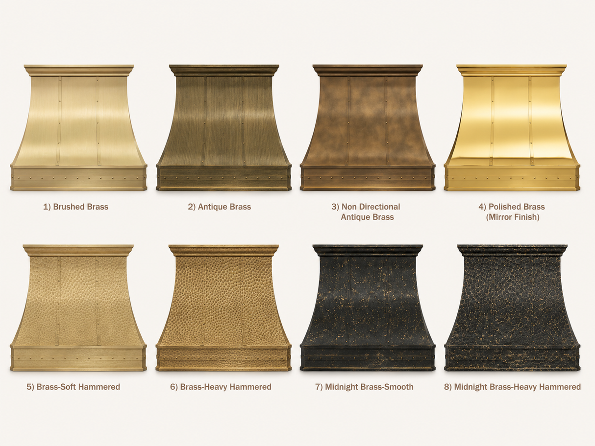 USA Premium Custom Brass Stove Hood URHB-59