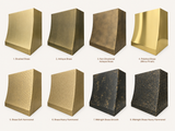 USA Artisan Brass Stove Hood Featuring Non direction Texture URHB-71