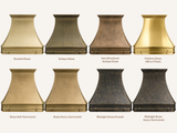 USA Classic Brass Range Hood Featuring Brass Pot Rack URHB-82