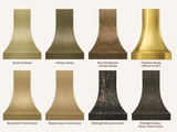 USA Minimal Brass Vent Hood with Clean Curved Shaped URHB-85