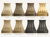 USA Artisan Brass Range Hood Featuring Stainless Steel Straps URHB-89