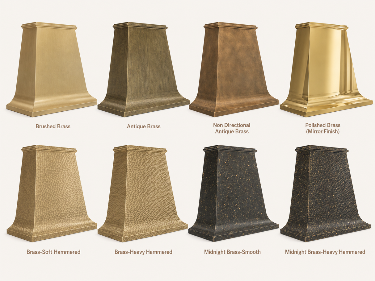 USA Artisan Custom Brass Exhaust Hood URHB-91