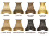 USA Custom Luxury Brass Range Hood with Arch Apron URHB-95