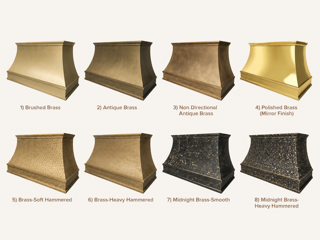 USA Classic Custom Brass Vent Hood URHB-96