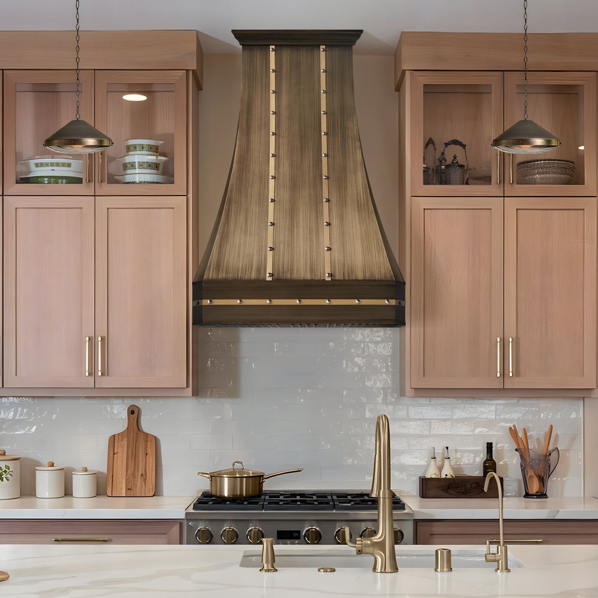 USA Classic Antique Brass Exhaust Hood URHB-99