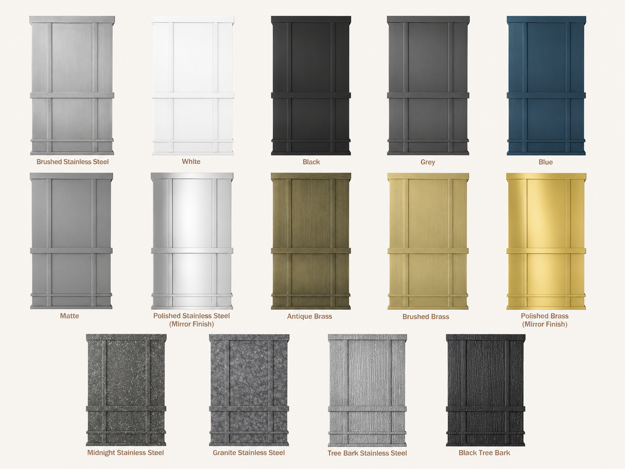 USA Custom Grey Stainless Steel Kitchen Hoods with Box Shape URHS-07