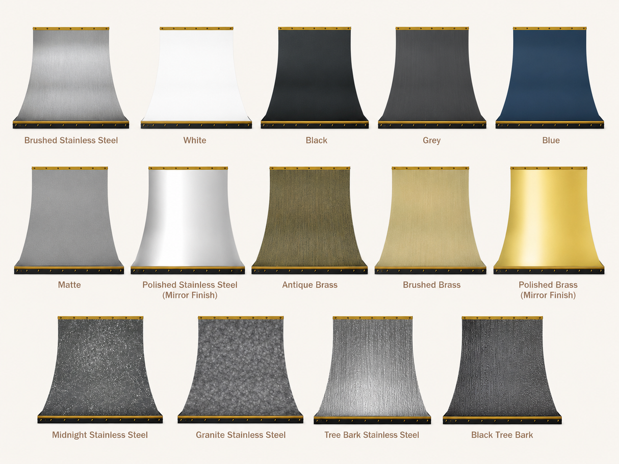 USA Premium Custom Stainless Steel Black Vent Hood URHS-09