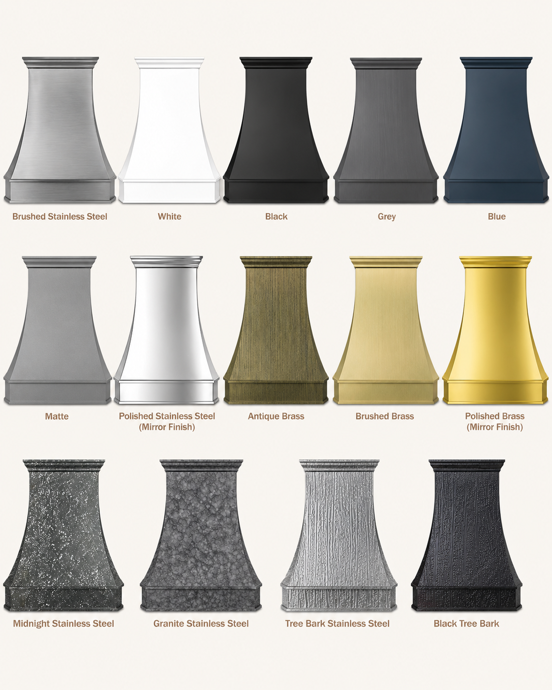 USA Custom Black Custom Stainless Steel Stove Hood URHS-110