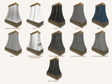 USA Luxury Stainless Steel Kitchen Hood with Polished Brass Details URHS-112