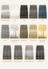USA Luxury Stainless Steel Kitchen Hood with Artisan Brass Rivets URHS-133
