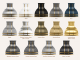 USA Modern Stainless Steel Custom Metal Hood Decorated with Brass URHS-14