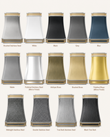 USA Designer Stainless Steel Vent Hood with Brass Straps URHS-156