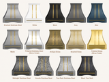 USA Custom Stainless Steel Kitchen Vent Hood with Brass Straps URHS-192