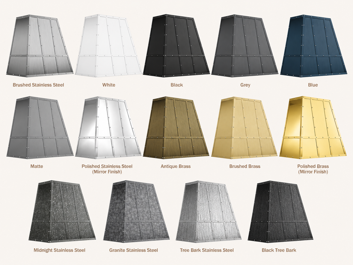 USA Modern Custom Stainless Steel Vent Hood with Curved Shaped URHS-209